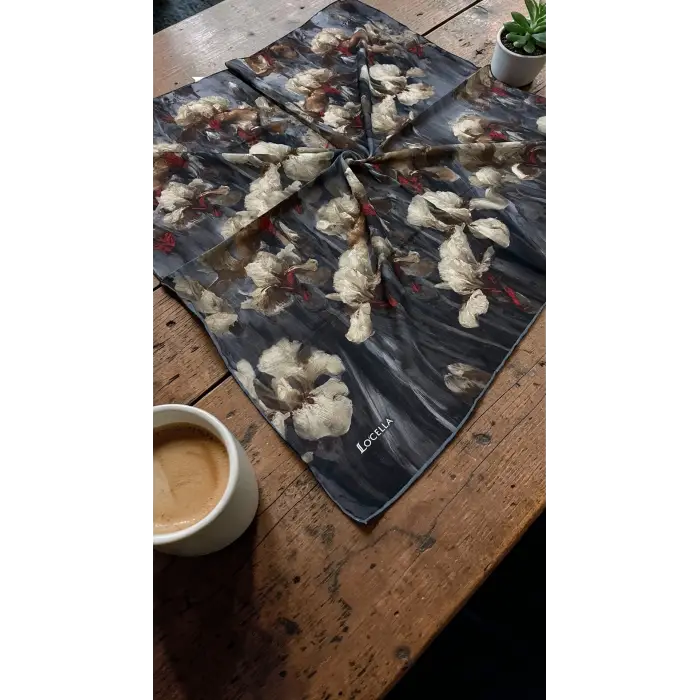 Locella El Dikişli Dijital Soft Eşarp-soft28-01