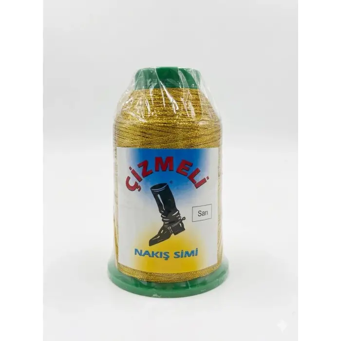 Çizmeli 50 gr. Altın Sarı Nakış Simi İp-(SİM-003)