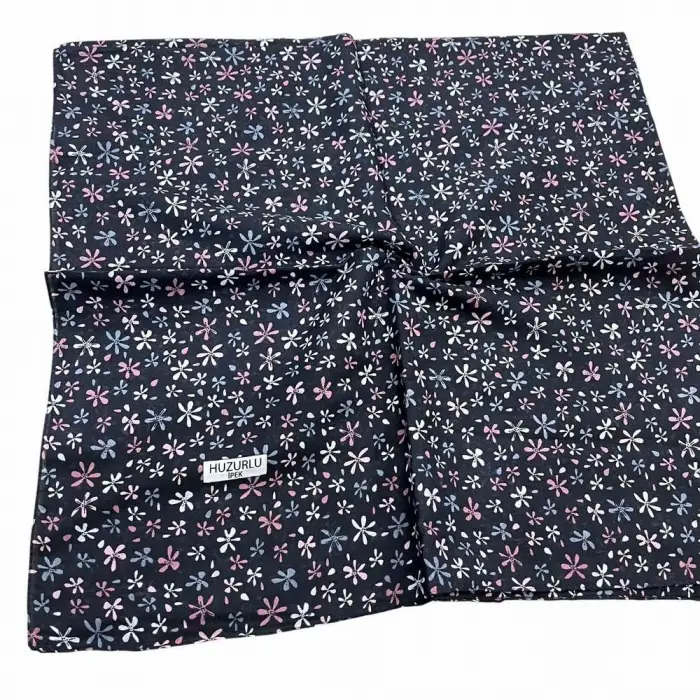 Huzurlu İpek Desenli Dikişli Yazma - (hd01-06)