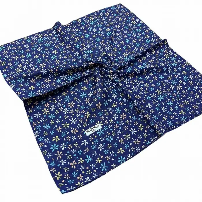 Huzurlu İpek Desenli Dikişli Yazma - (hd01-24)