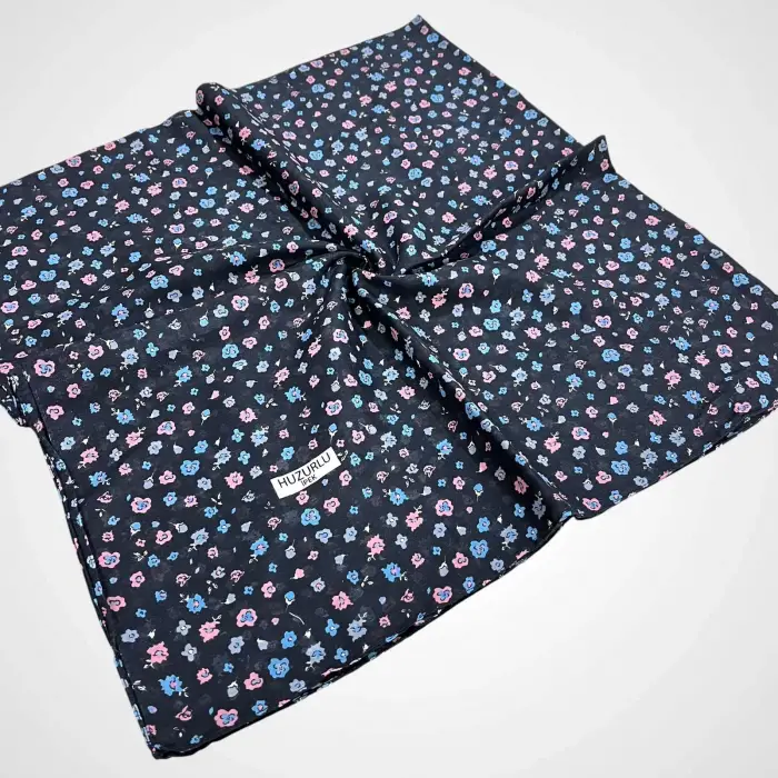 Huzurlu İpek Desenli Dikişli Yazma - (hd02-13)