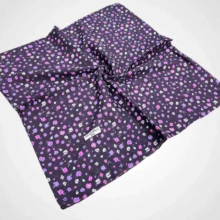 Huzurlu İpek Desenli Dikişli Yazma - (hd02-16)