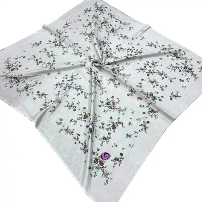 Huzurlu İpek Polyester Oyalık Yazma 100 cm - (PY01-16)