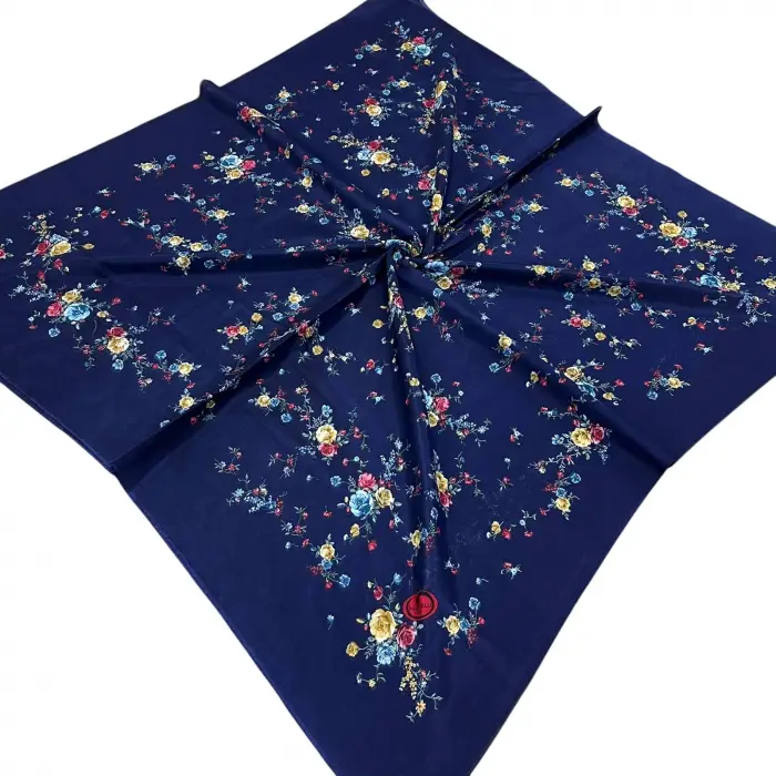 Huzurlu İpek Polyester Oyalık Yazma 100 cm - (PY01-18)