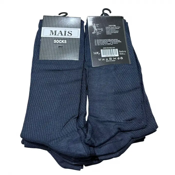 İhracat Fazlası Toptan Erkek Çorap 12’li Füme Paket -(IH01-06)