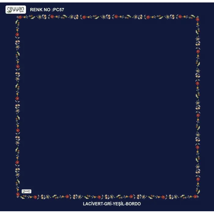 Reyyan İpek 100 cm Desenli Oyalık Yazma (ryyn-449-24)