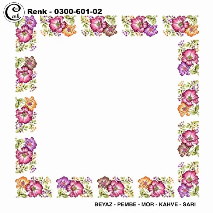 Cenk 100cm Ortası Boş Oyalık Yazma (Cnk-601-02)