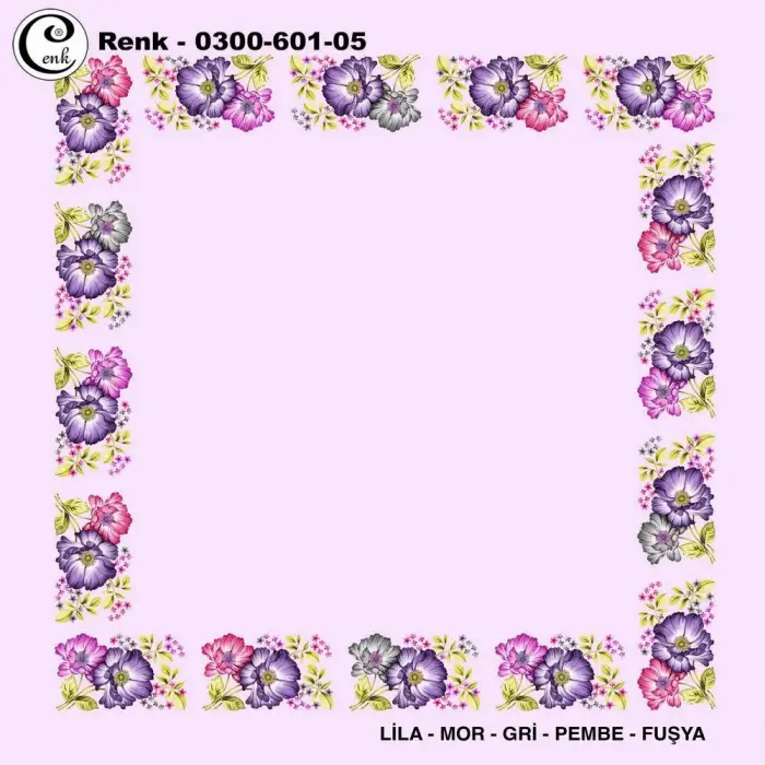 Cenk 100cm Ortası Boş Oyalık Yazma (Cnk-601-05)