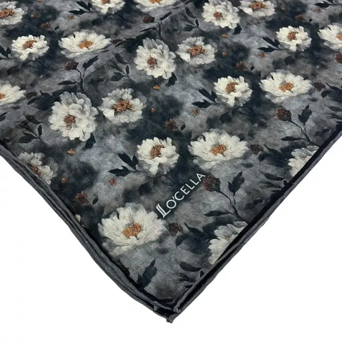 Locella El Dikişli Dijital Soft Eşarp-soft29-12