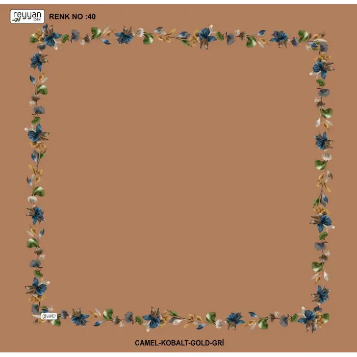 Reyyan İpek 100 cm Desenli Oyalık Yazma (ryyn-455-20)