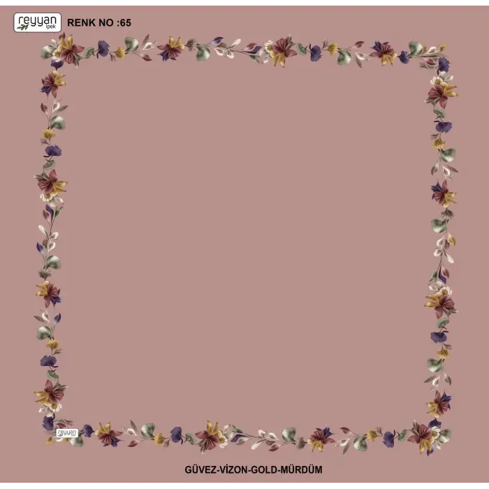 Reyyan İpek 100 cm Desenli Oyalık Yazma (ryyn-455-33)