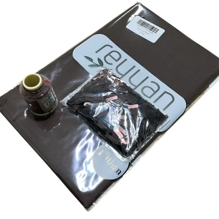 Reyyan İpek 3’lü Hazır Oya Paketi Kahve-008 | Yazma + Oya İpi + Baget Pleksi Pul Seti-RHP008