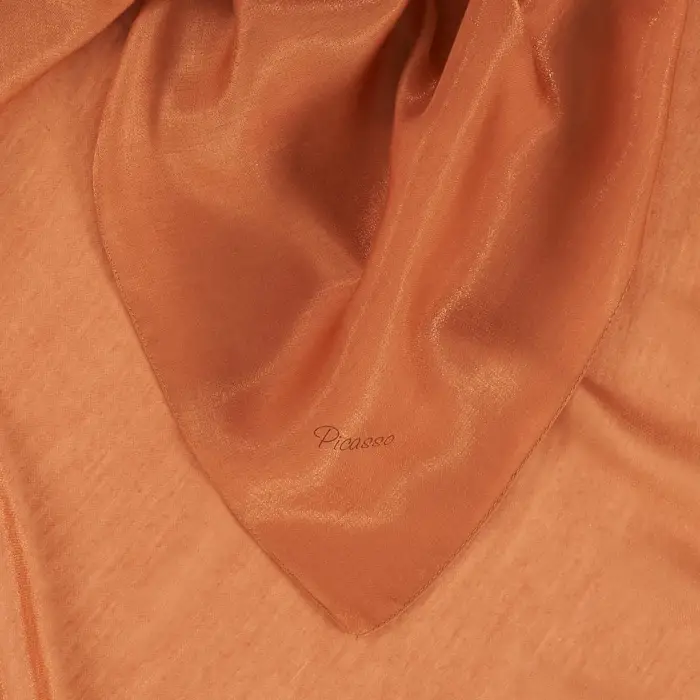 Picasso Düz Pırıltı Kehribar Eşarp Taba (ry9917)