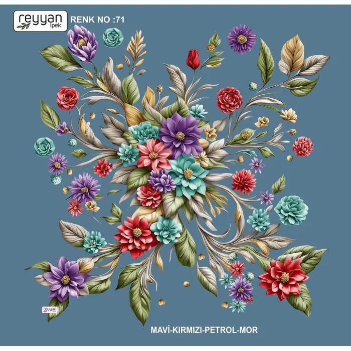 Reyyan İpek 100 cm Oyalık Yazma (ryyn-387-20)