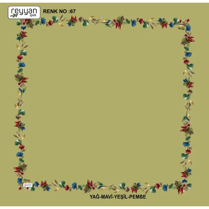 Reyyan İpek 100 cm Oyalık Yazma (ryyn-389-25)
