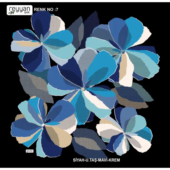 Reyyan İpek 100 cm Oyalık Yazma (ryyn-390-09)