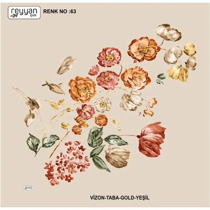 Reyyan İpek 100 cm Oyalık Yazma (ryyn-394-28)