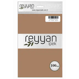 Reyyan İpek 100 Cm Düz Poşetli Yazma (Vizon Açık)-007