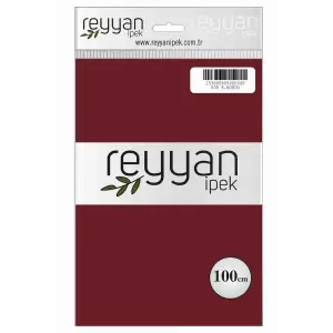 Reyyan İpek 100 Cm Düz Poşetli Yazma (Koyu Bordo)-038
