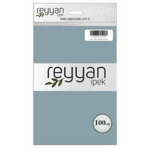 Reyyan İpek 100 Cm Düz Poşetli Yazma (Buz Mavi)-121