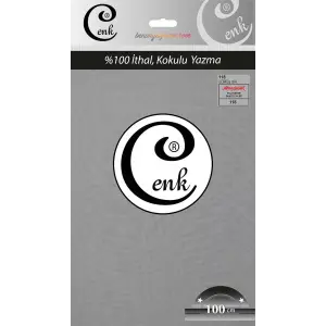 Cenk Düz 100cm Gümüş Gri Yazma (301-118)