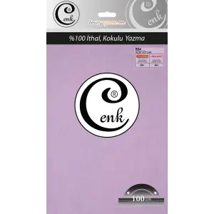 Cenk Düz 100 cm Poşetli Oyalık Yazma -(Açık Leylak)-(301-554)