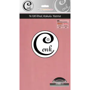 Cenk Düz 100 cm Poşetli Oyalık Yazma -(Yavruağzı Somon)-(301-329)