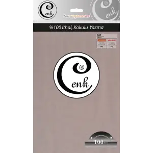 Cenk Düz Renk 100cm Ekru Yazma (301-142)
