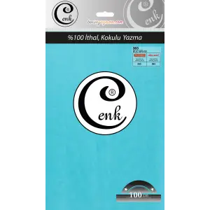 Cenk Düz Renk 100cm Buz Mavi Yazma (301-363)