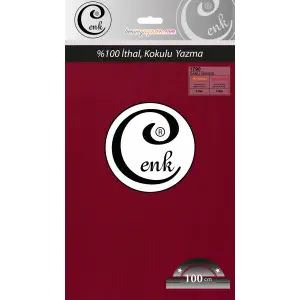 Cenk Düz Renk 100cm Canlı Bordo Yazma (301-1790)
