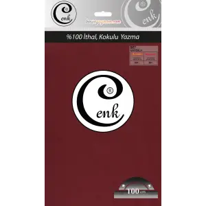 Cenk Düz Renk 100cm Marsala Yazma (301-027)