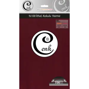 Cenk Düz 100cm Koyu Bordo Yazma (301-520)