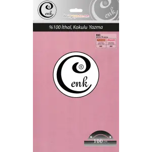 Cenk Düz 100 cm Poşetli Oyalık Yazma -(Koyu Pudra)-(301-693)