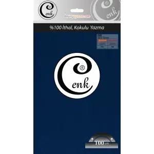 Cenk Düz 100cm Gece Mavi Yazma (301-530)