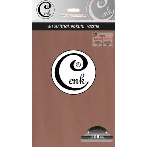 Cenk Düz Renk 100cm Sütlü kahve Yazma (301-426)