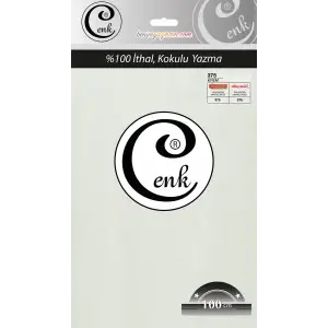 Cenk Düz 100 cm Poşetli Oyalık Yazma -(Krem)-(301-375)