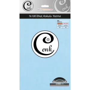 Cenk Düz 100 cm Poşetli Oyalık Yazma -(Turkuaz)-(301-131)