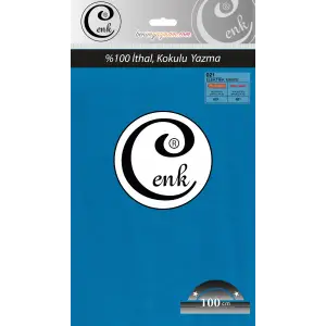 Cenk Düz Renk 100cm Elektrik Mavi Yazma (301-021)