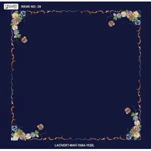 Reyyan İpek 100 cm Desenli Oyalık Yazma (ryyn-439-13)