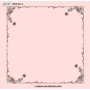 Reyyan İpek 100 cm Desenli Oyalık Yazma (ryyn-439-24)