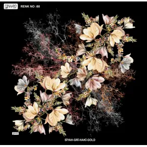 Reyyan İpek 100 cm Desenli Oyalık Yazma (ryyn-440-01)