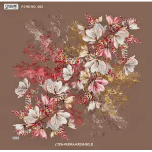 Reyyan İpek 100 cm Desenli Oyalık Yazma (ryyn-440-05)