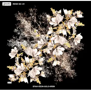 Reyyan İpek 100 cm Desenli Oyalık Yazma (ryyn-440-07)