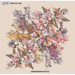 Reyyan İpek 100 cm Desenli Oyalık Yazma (ryyn-440-09)