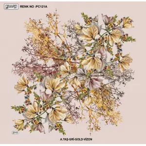 Reyyan İpek 100 cm Desenli Oyalık Yazma (ryyn-440-12)