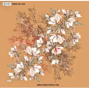 Reyyan İpek 100 cm Desenli Oyalık Yazma (ryyn-440-17)