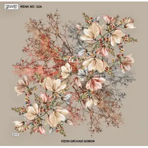 Reyyan İpek 100 cm Desenli Oyalık Yazma (ryyn-440-21)