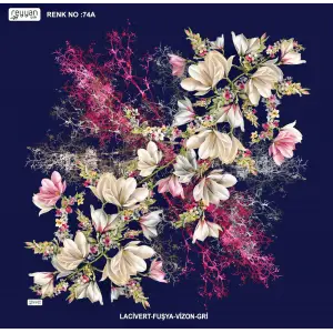 Reyyan İpek 100 cm Desenli Oyalık Yazma (ryyn-440-24)