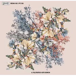 Reyyan İpek 100 cm Desenli Oyalık Yazma (ryyn-440-27)