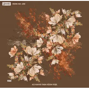 Reyyan İpek 100 cm Desenli Oyalık Yazma (ryyn-440-19)